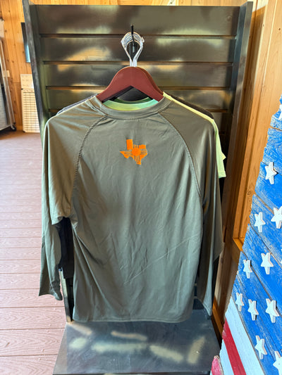 Green Polyester Long Sleeve